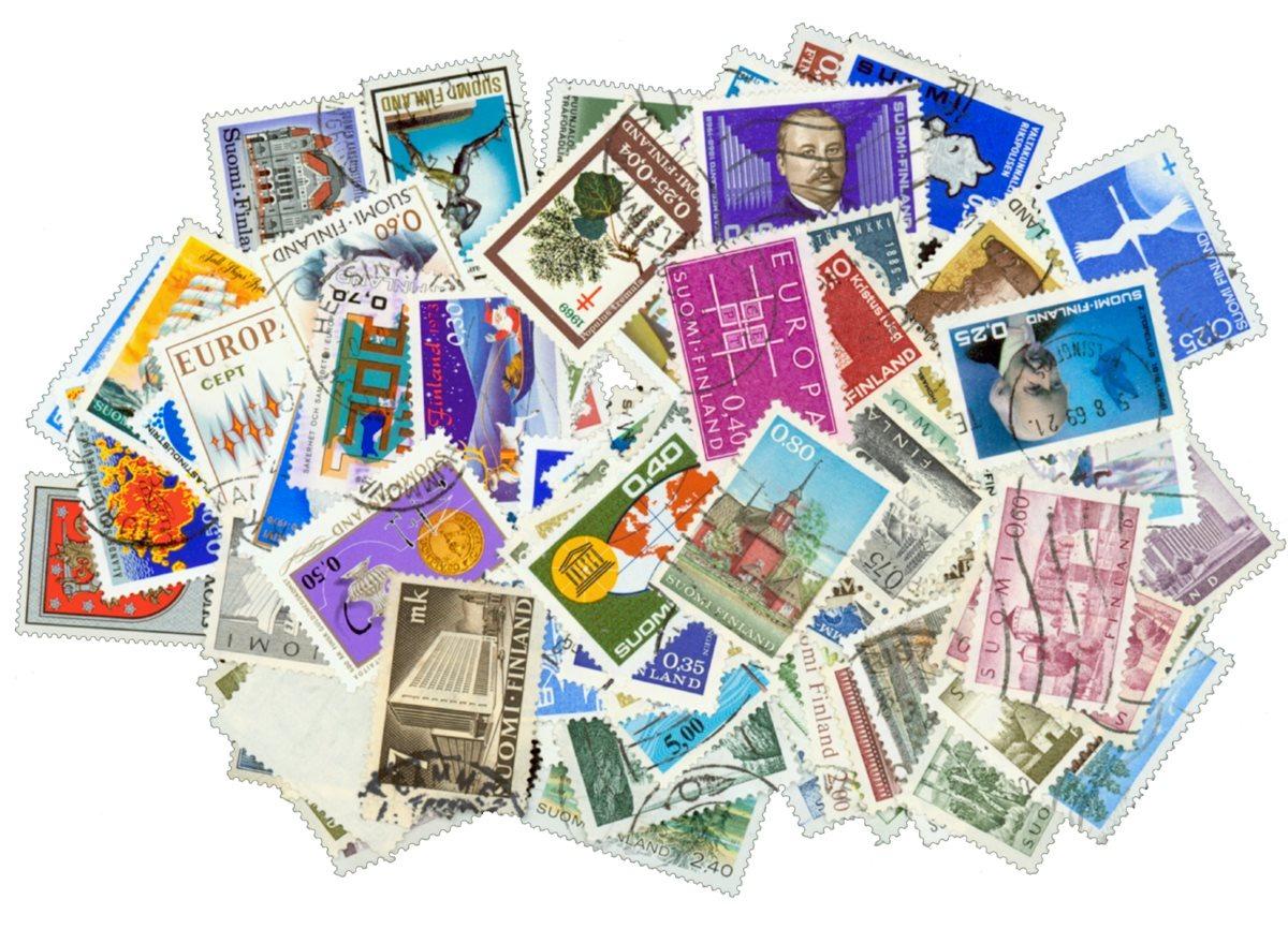Fínsko - 100 rôznych pečiatkovaných známok - Známky
