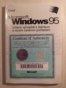 Microsoft Windows 95 starý certifikát k OEM licenci 