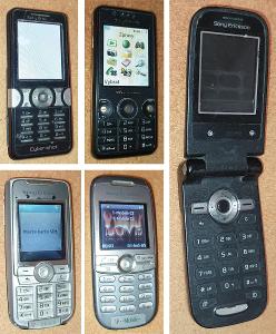 5x Sony Ericsson -funkční nebo s nějakou závadou -k opravě nebo na ND 