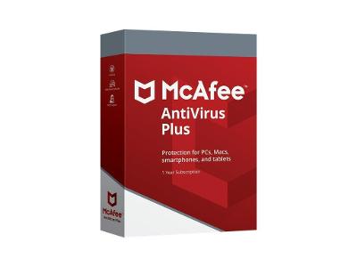 McAfee AntiVirus Plus / 1 zařízení na 1 rok