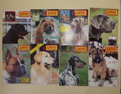 8x časopis Pes přítel člověka - různá čísla 1991-97