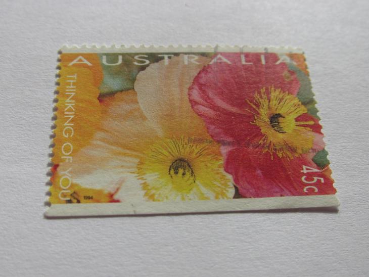 Známky Austrálie 1994, Blahopřání, Fotografie květin - Filatelie