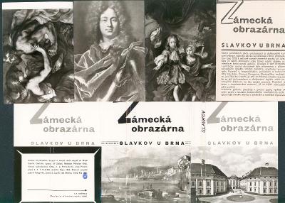 11D3492 Soubor pohlednic - zámecká obrazárna Slavkov u Brna - 12ks