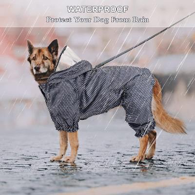 Pláštěnka pro psy Idepet s kapucí/outdoorové pončo/ XL, modrá |031|