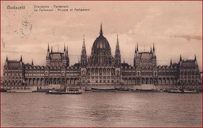 Budapest * parník, lodě, parlament * Maďarsko (Magyar) * Z1306