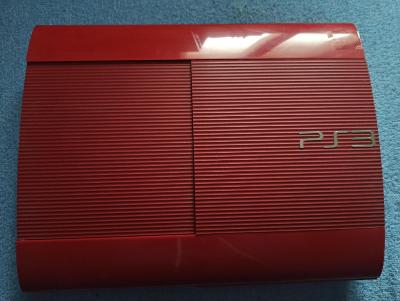 PS3 PlayStation 3 Red Superslim s vadou