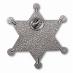 Odznak Hviezda šerif - Kovový strieborný - Šport a turistika
