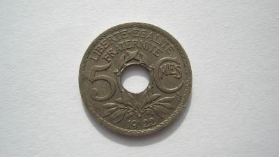 Francie 5 cent 1922