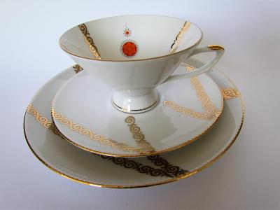 Vintage porcelán Čajové trio BAVARIA GERMANY