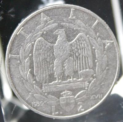 Itálie 2 liry, 1939 (t1/2)
