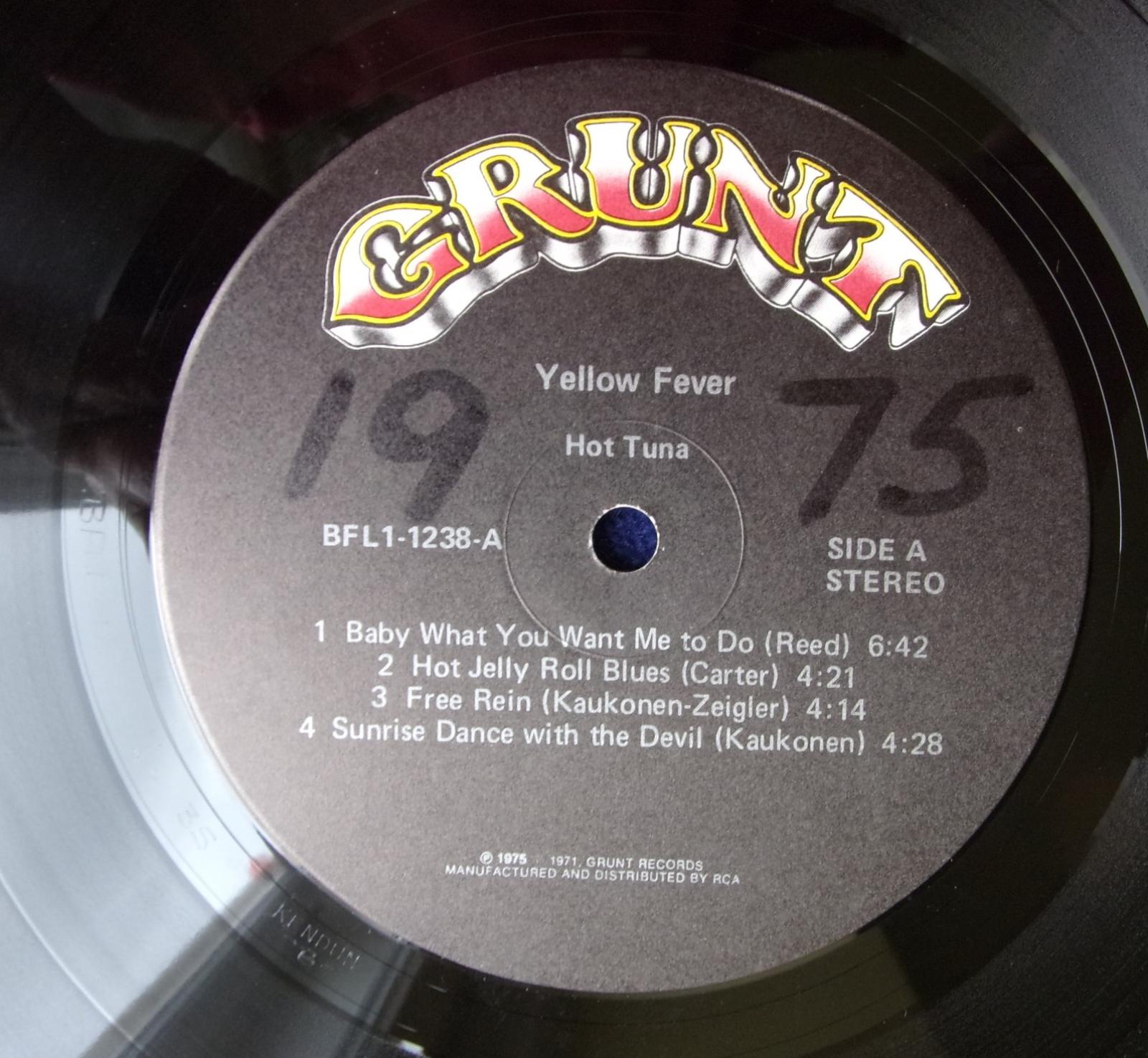 ☀️ LP: HOT TUNA - YELLOW FEVER, skoro nová 1vyd USA Jefferson Airplane - LP / Vinylové desky