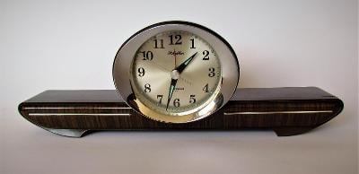 Vintage hodiny RHYTHM ALARM 2 JEWELS JAPAN #51060 35*11*6cm