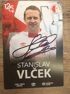 Autogram - Futbal - SK Slavia Praha - Stanislav Vlček - ofic. Kl karta