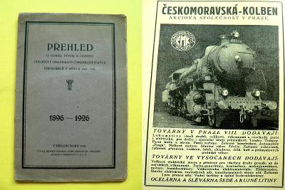 Přehled o odborové organisaci československých strojvůdců 1896-1926			