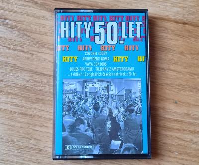 MC Audio kazeta Hity 50.let, Supraphon1992, TOP stav! 