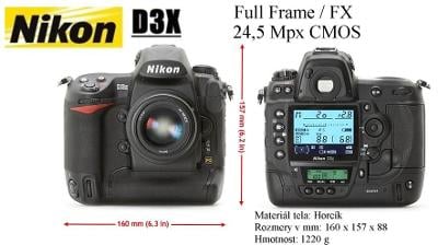 💥 Nikon D3X **Profesionál zrcadlovka*FX 24,5 MPix** 👍TOP 77500 Exp.
