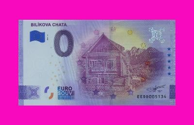 0 Euro souvenir bankovka BILÍKOVA CHATA