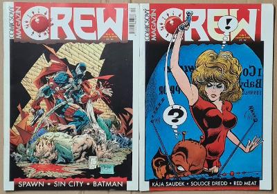 Comics magazín CREW 9/1998 & 10/1998 Kája Saudek Major Zeman Red meat