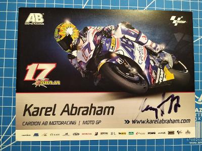 Karel Abraham autogram 