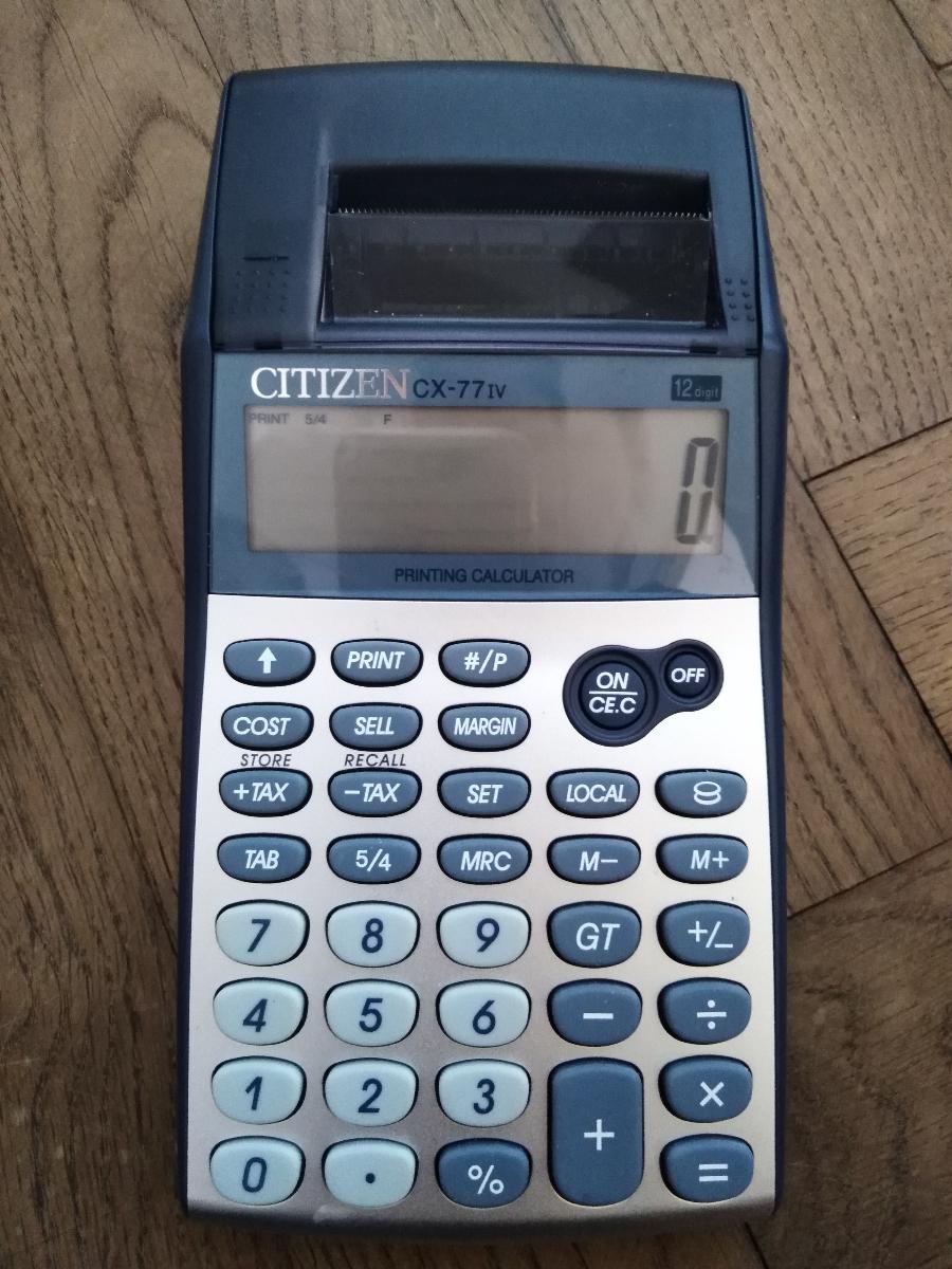 Kalkulátor Citizen cx-77 iv - Elektro