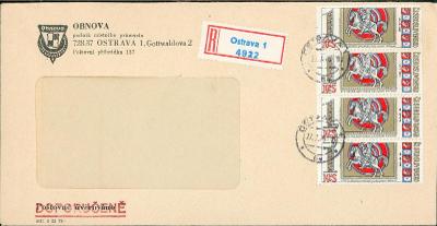 10B5826 R dopis OBNOVA Ostrava , 4-páska