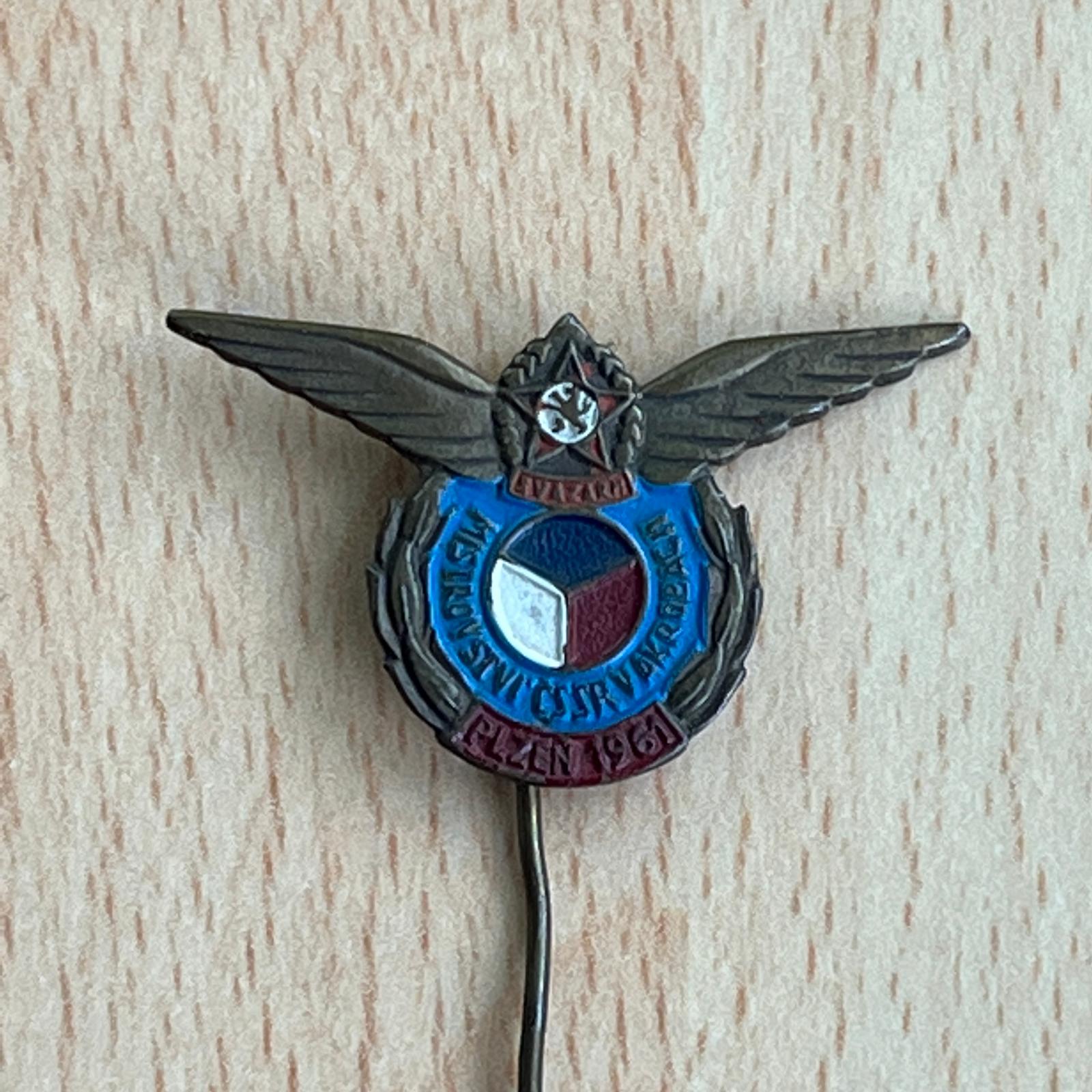 Letecký odznak Majstrostva ČSR Akrobacia 1961 - Odznaky, nášivky a medaily