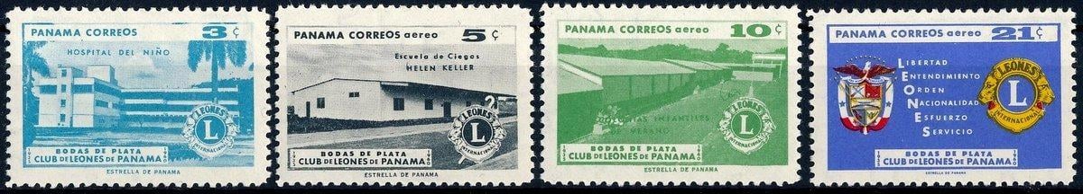 Panama 1961 **/Mi. 585-8 , komplet , stavby , znak , /L22/
