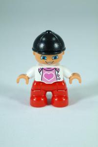 LEGO Duplo figurka - dívka - černá přilba