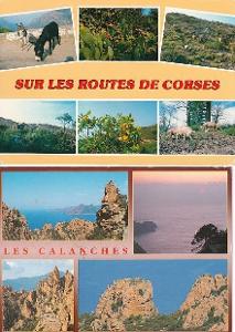 Francie, Korsika, přírodní krásy ostrova, 10 ks, prošlé se známkou