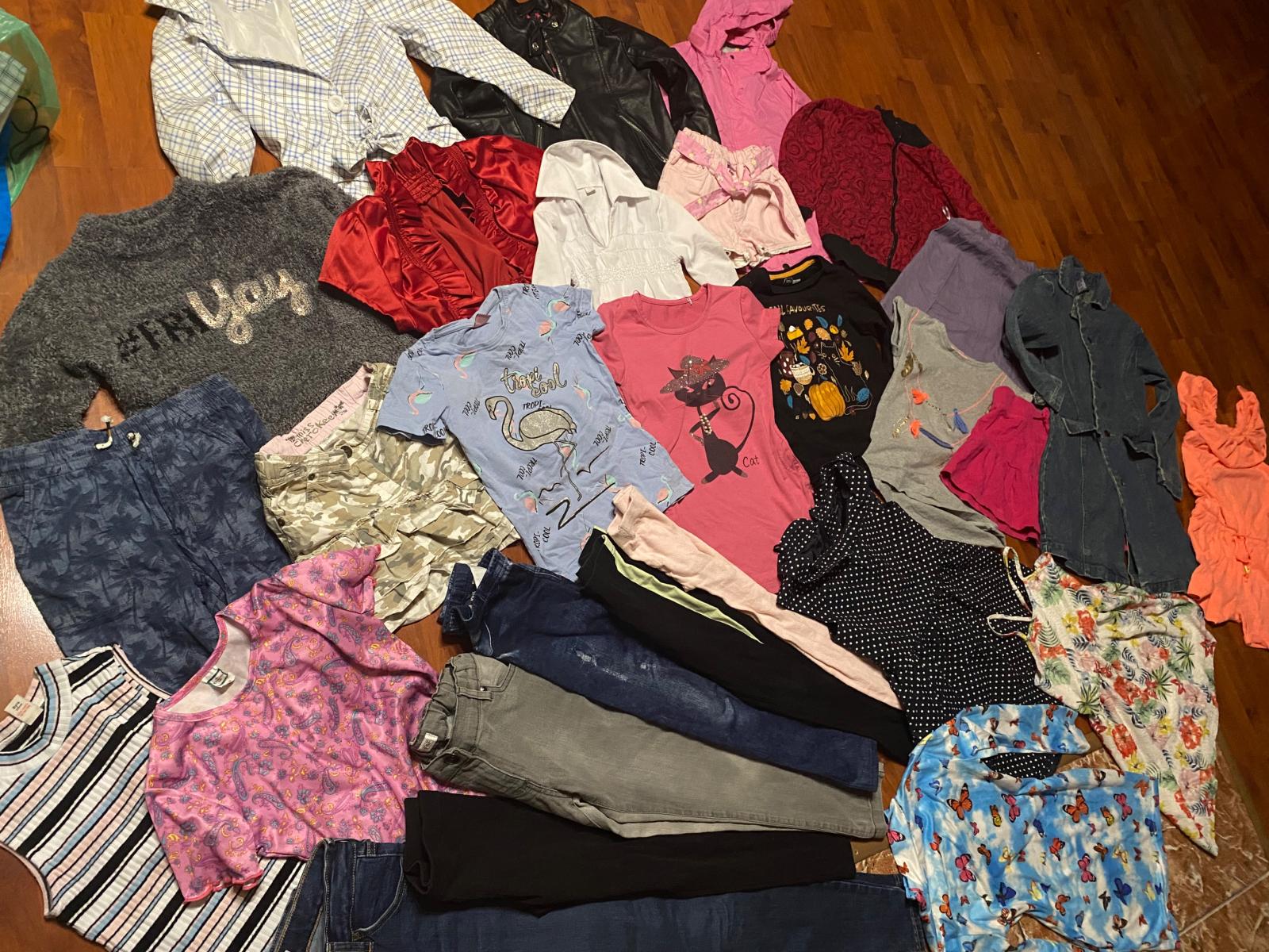 Oblečenie na slečnu 7-8 rokov…..28 kúskov - Oblečenie pre deti