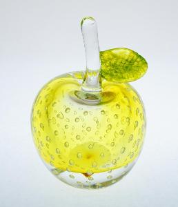 Hutnícke práce - JABLKO citrínové jadro s jemným dekorom bubliniek