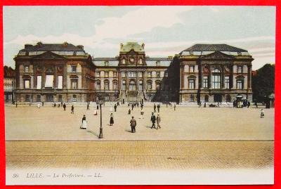 Stará kolorovaná pohľadnica Lille - okolo roku 1900 - Francúzsko