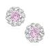 Náušnice striebro 925/1000 Cubic zirconia Light Pink - Strieborné šperky