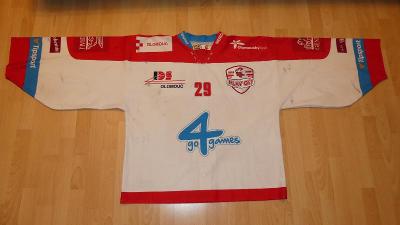 Hraný hokejový dres HC Olomouc Jan Lukáš s certifikátem