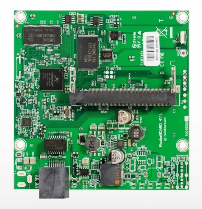 MikroTik RouterBOARD RB411L, použitý, plne funkčný + PoE - Komponenty pre PC