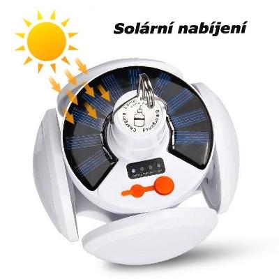 Nakida HT-5518 Solární lampa závěsná, nabíjecí led světlo, svítilna