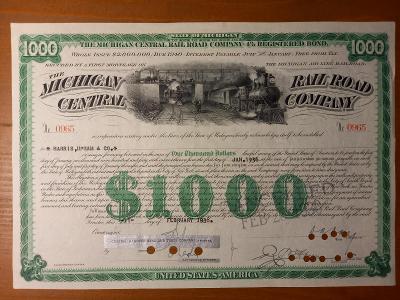 THE MICHIGAN CENTRAL RAILROAD COMPANY, 1.000 USD, 