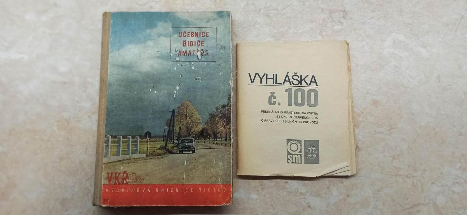 Učebnica vodiča amatéra z r.1955 a vyhláška č.100 z r.1975 - Motoristická literatúra