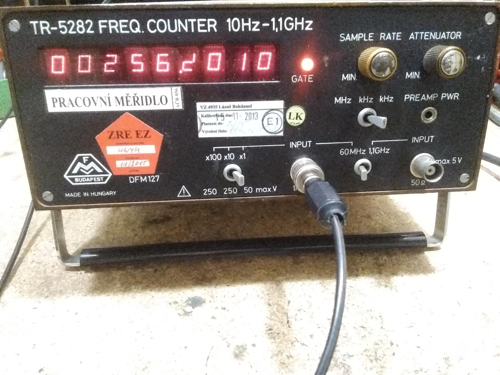 Počítadlo TR-5282 FREQ. COUNTER 10Hz-1,1GHz - Elektro