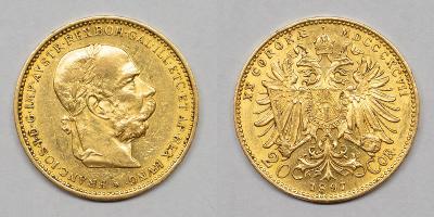 20 corona 1897 František Josef