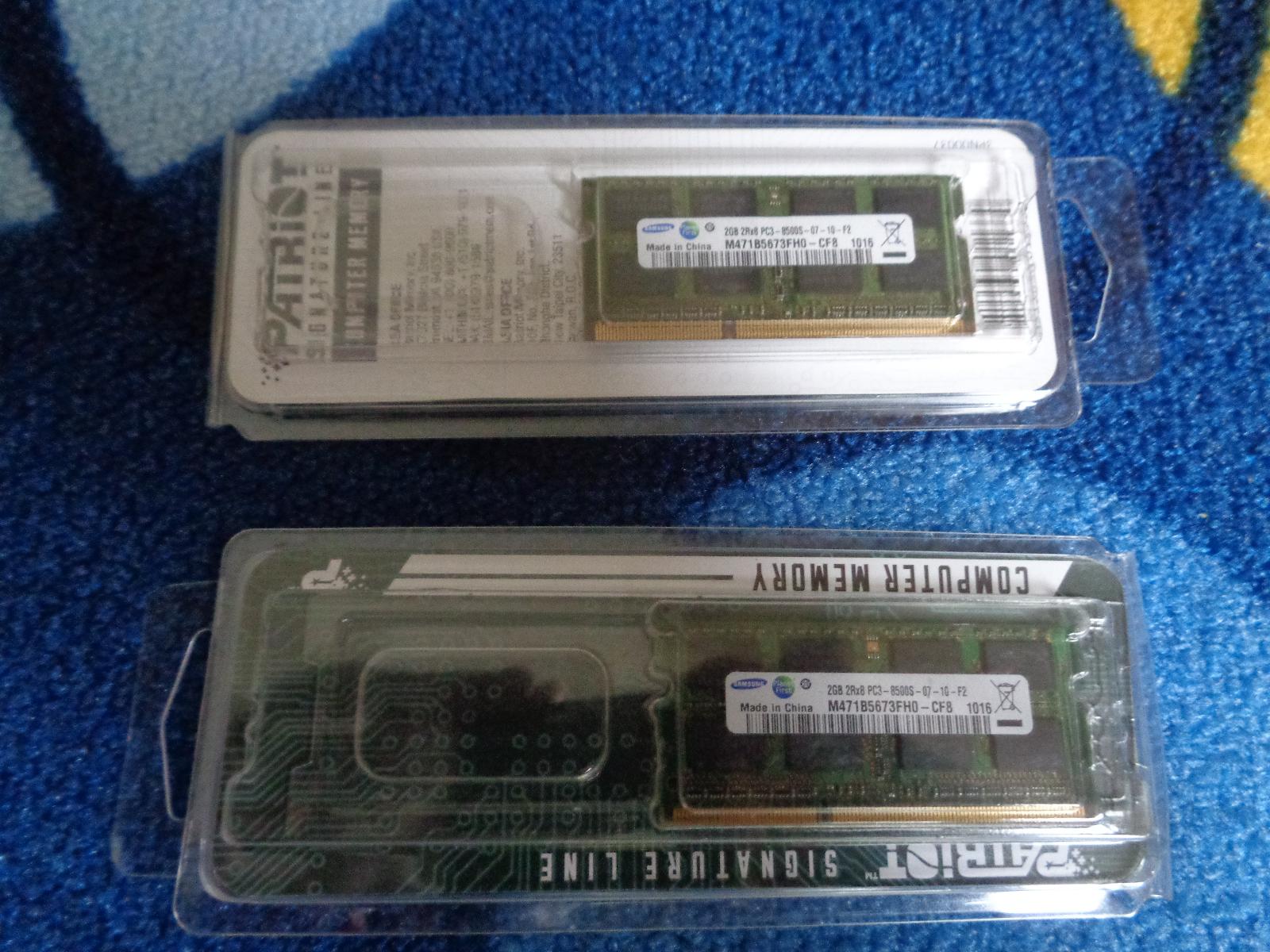NTB pamäťové karty DDR3 2GB - Notebooky, príslušenstvo