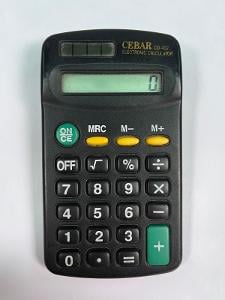 Stará retro kalkulačka, kalkulátor CEBAR CD402 - matematika