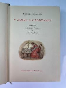 Stará kniha BABIČKA - v zámku a podzámčí - Božena Nemcová - r. 1957