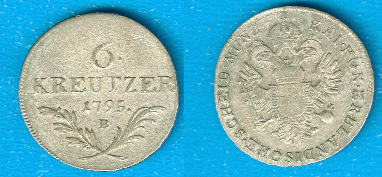 Rakúsko, František I. 6 krejčiar 1795 B - Numizmatika