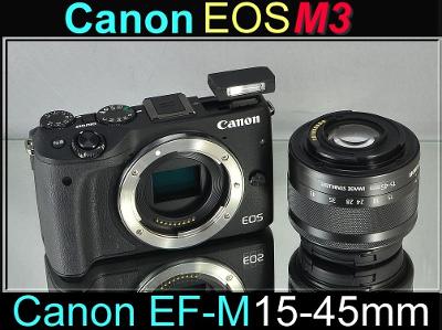 💥Canon EOS M3 + Kit 15-45mm IS **DSLM*24,2Mp*Full HDV*WIFI/NFC**👍TOP