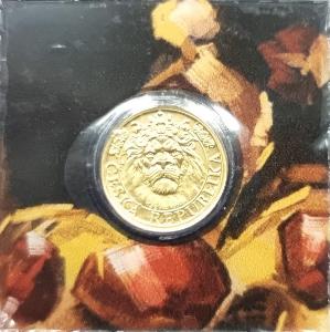 Zlatá investiční mince 0,5g / 1ks Český lev standard -ČM 2022-