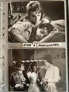36 x Originál foto z filmu Lidé z maringotek 1962, slavní cs herci