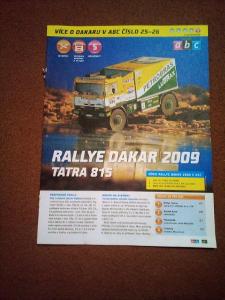 Vystřihovánka  Rallye Dakar 2009 Tatra 815