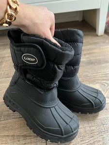 Zimní dívčí boty LOAP  s kožíškem vel. 30, černé