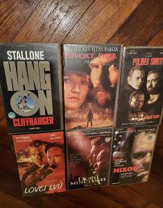 VHS kazety - Stallone, Bridges a jiné